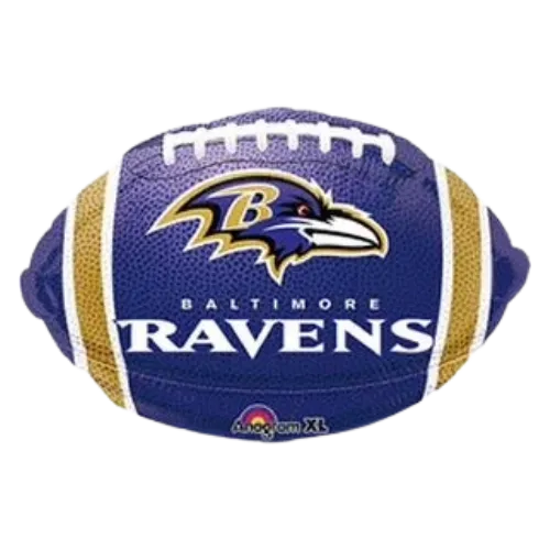 17" Anagram Baltimore Ravens NFL Football Foil Balloon | Buy 5 Or More Save 20%