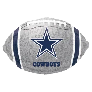 17" Anagram Dallas Cowboys Silver NFL Football Foil Balloon | Buy 5 Or More Save 20%