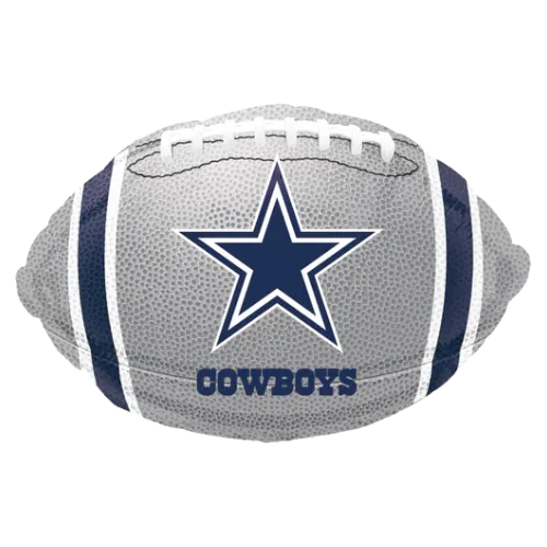 17" Anagram Dallas Cowboys Silver NFL Football Foil Balloon | Buy 5 Or More Save 20%