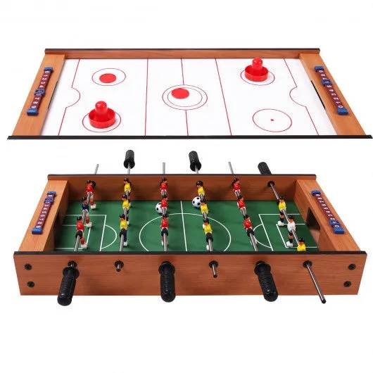 2-in-1 Indoor/Outdoor Air Hockey Foosball Game Table