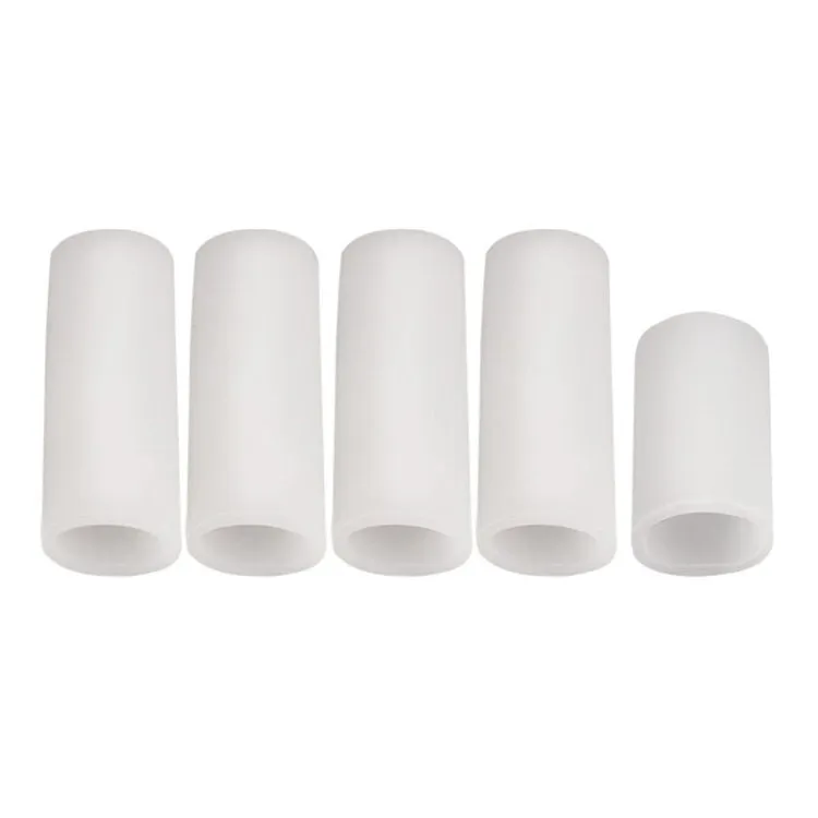 5pcs/Set Gel Finger Cots Hand Joint Crack Protector, Color: Open Style White