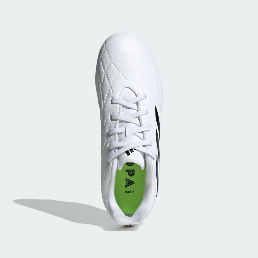 adidas COPA Pure .3 FG Boots- White/Black/Lemon- JUNIOR