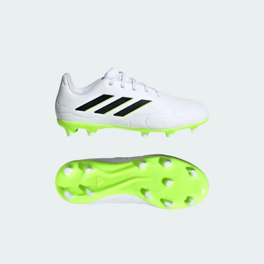 adidas COPA Pure .3 FG Boots- White/Black/Lemon- JUNIOR