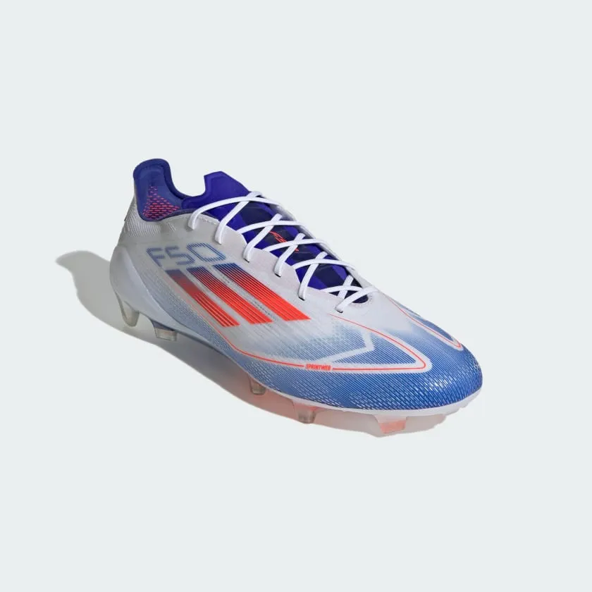 adidas F50 Elite Boots FG- White/Red/Blue