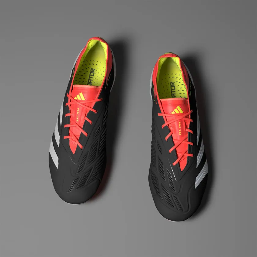 adidas Predator Elite FG Boots- Black/White/Red