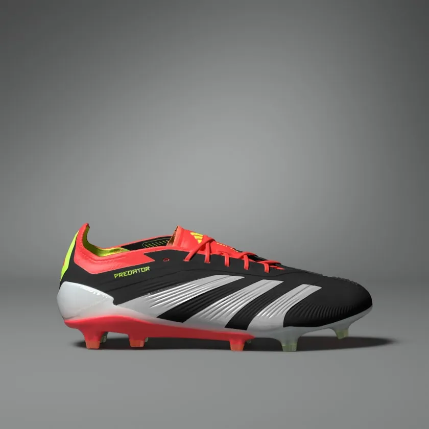 adidas Predator Elite FG Boots- Black/White/Red