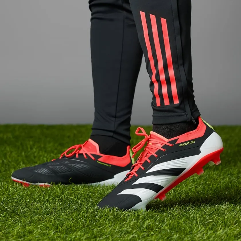 adidas Predator Elite FG Boots- Black/White/Red