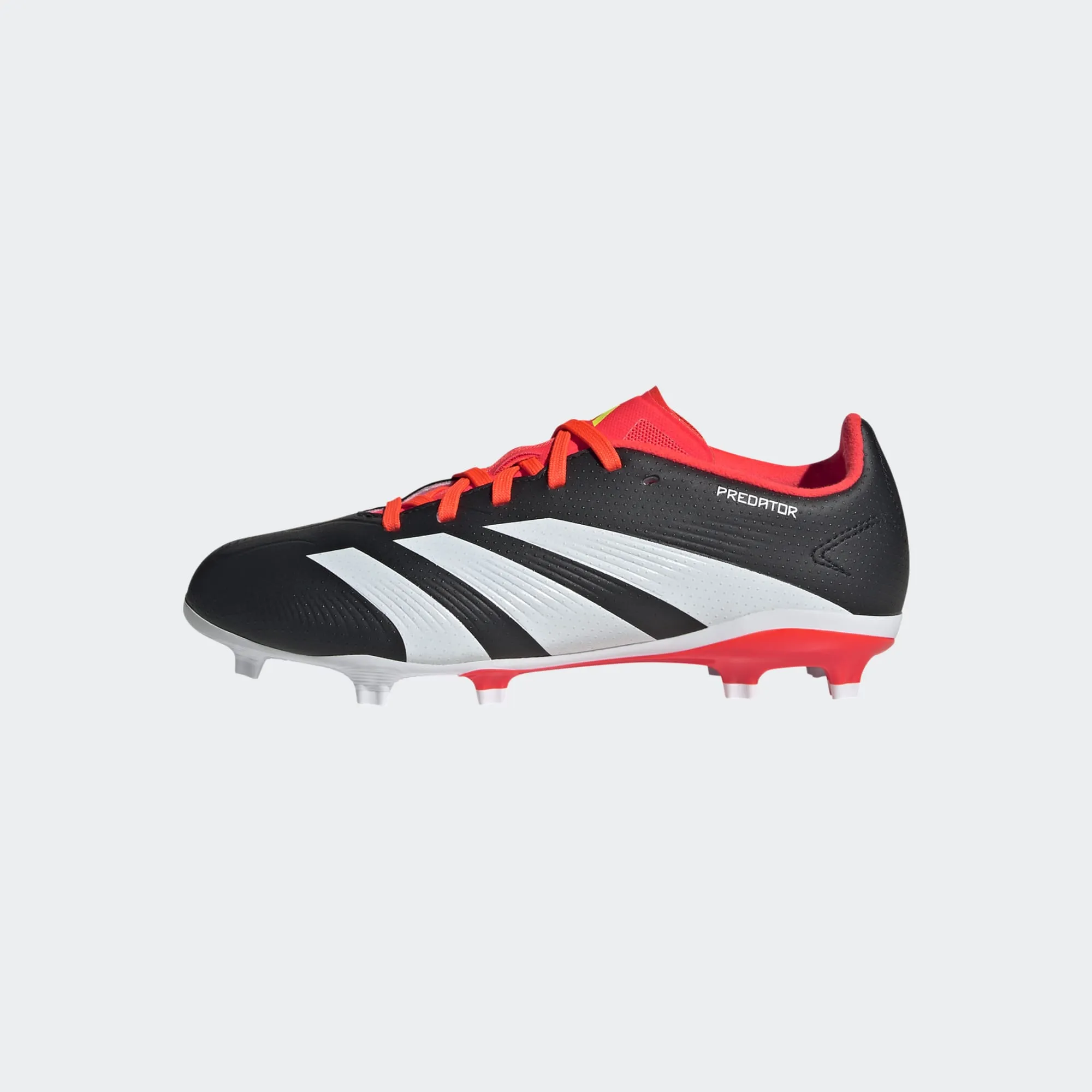 adidas Predator League FG Boots- Black/White/Red- JUNIOR