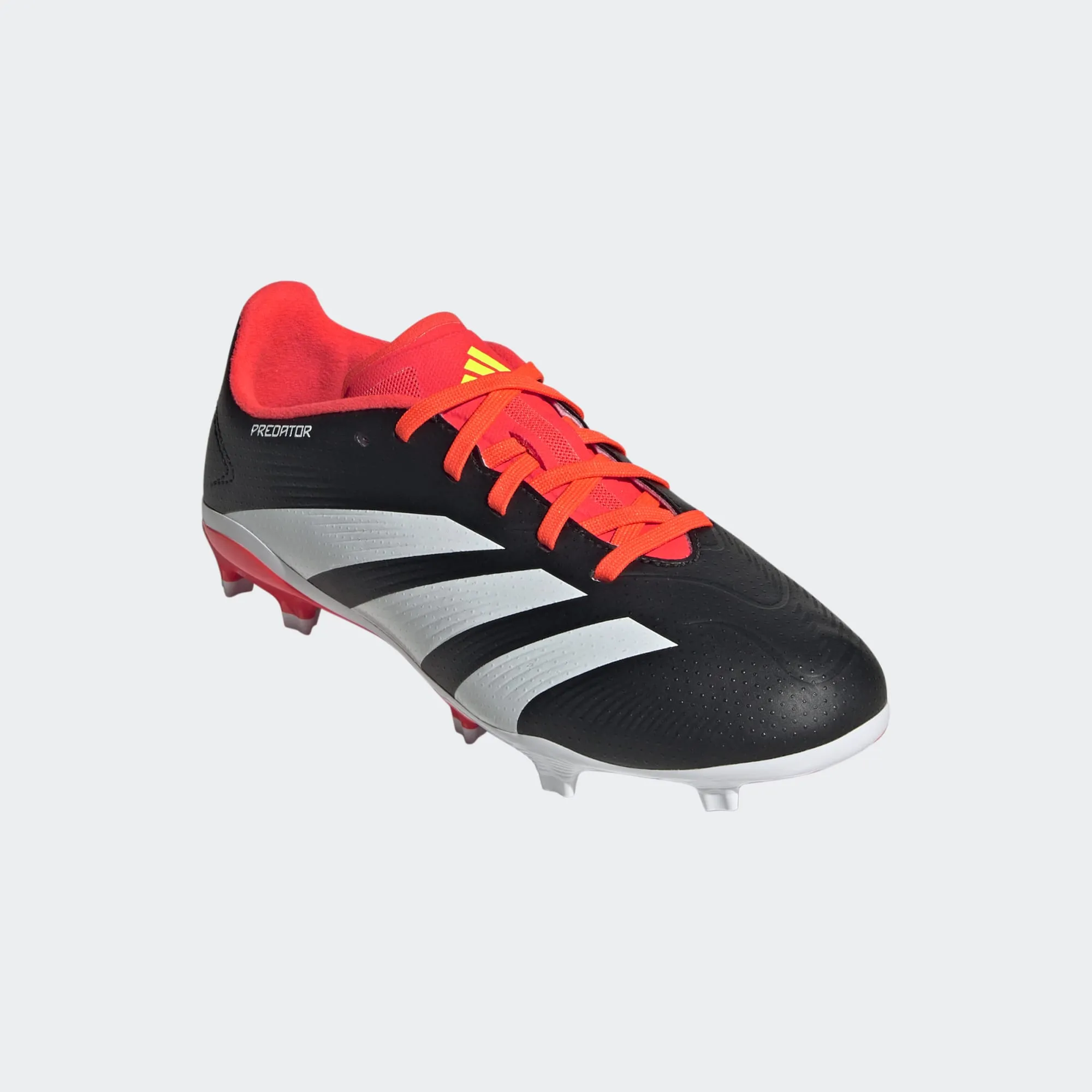 adidas Predator League FG Boots- Black/White/Red- JUNIOR