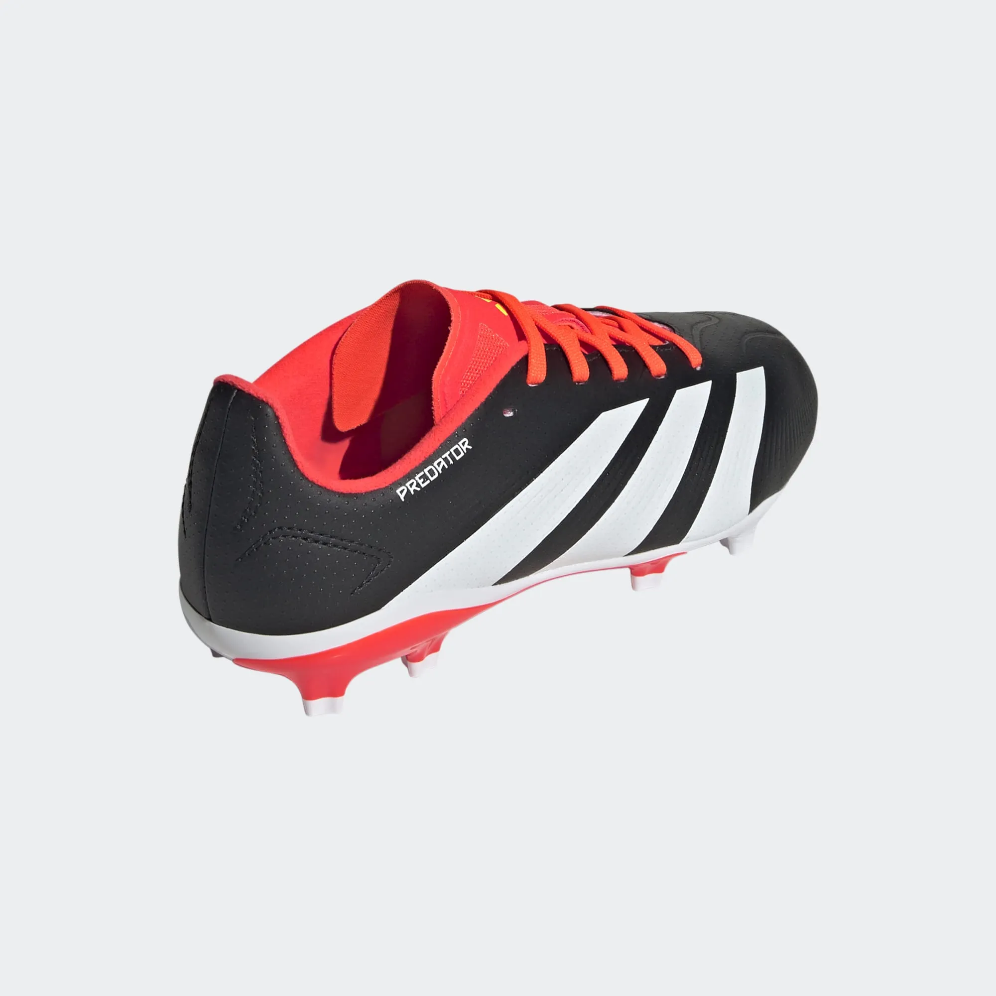 adidas Predator League FG Boots- Black/White/Red- JUNIOR