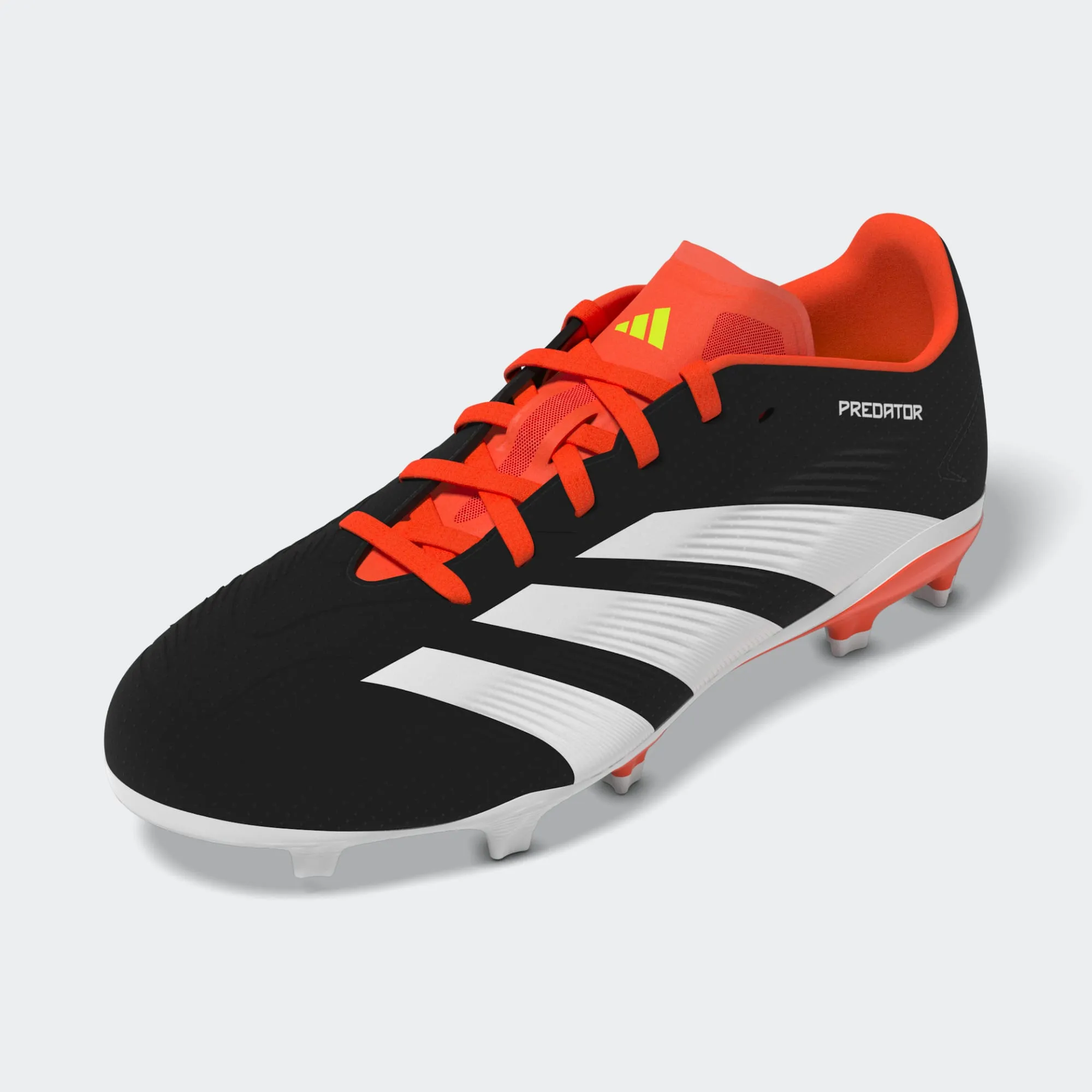 adidas Predator League FG Boots- Black/White/Red- JUNIOR