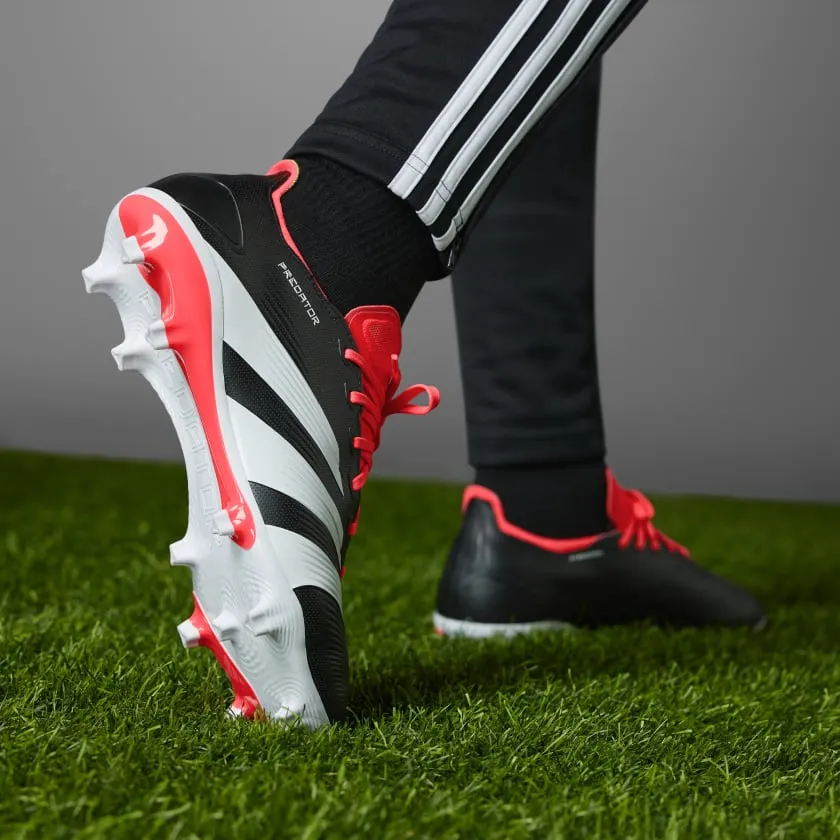 adidas Predator League FG Boots- Black/White/Red