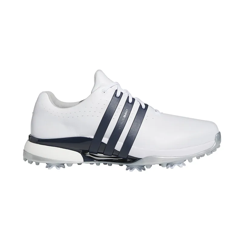 ADIDAS Tour360 Men's Spiked Shoes (White/Blue/Black)