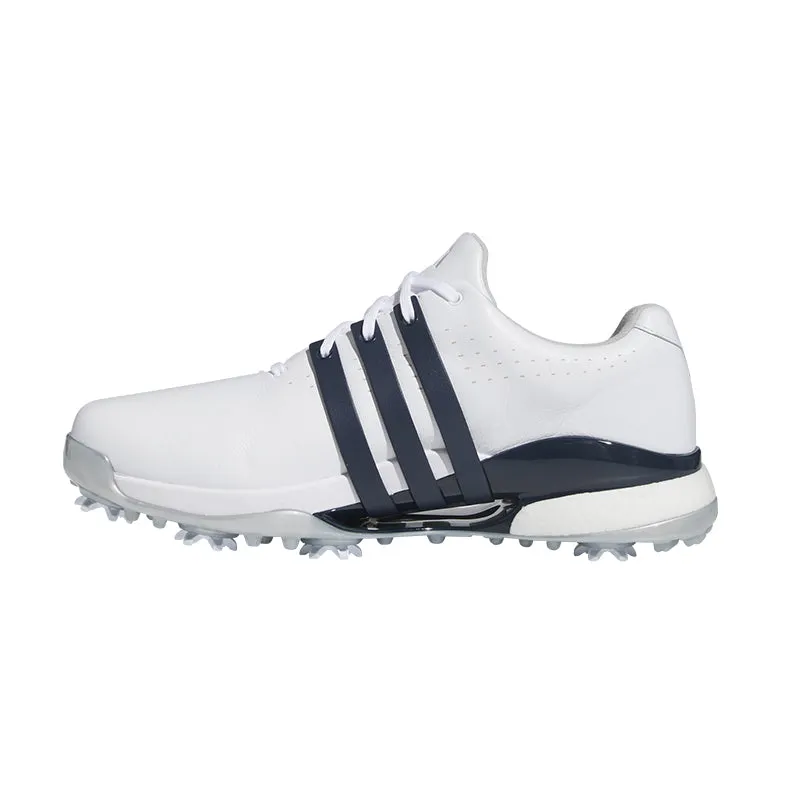 ADIDAS Tour360 Men's Spiked Shoes (White/Blue/Black)