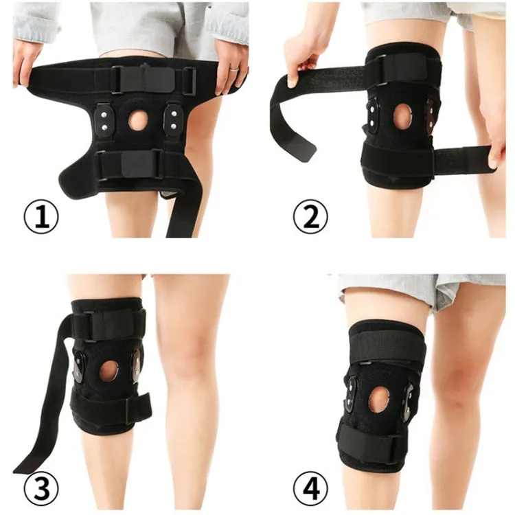 Adjustable Knee Support Ortopedic Joint Pain Meniscus Tear Injury Sports Knee Pads(Black)