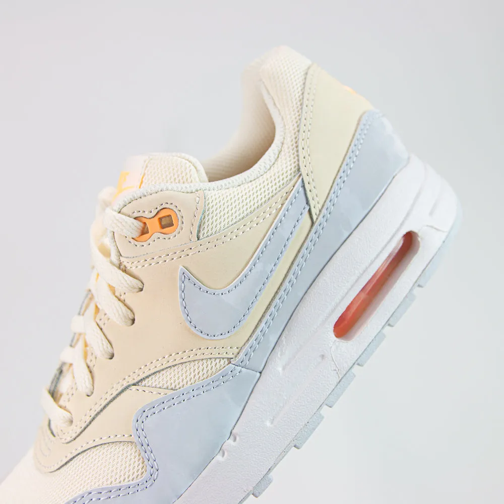 Air Max 1 (GS) (Pale Ivory/Football Grey)