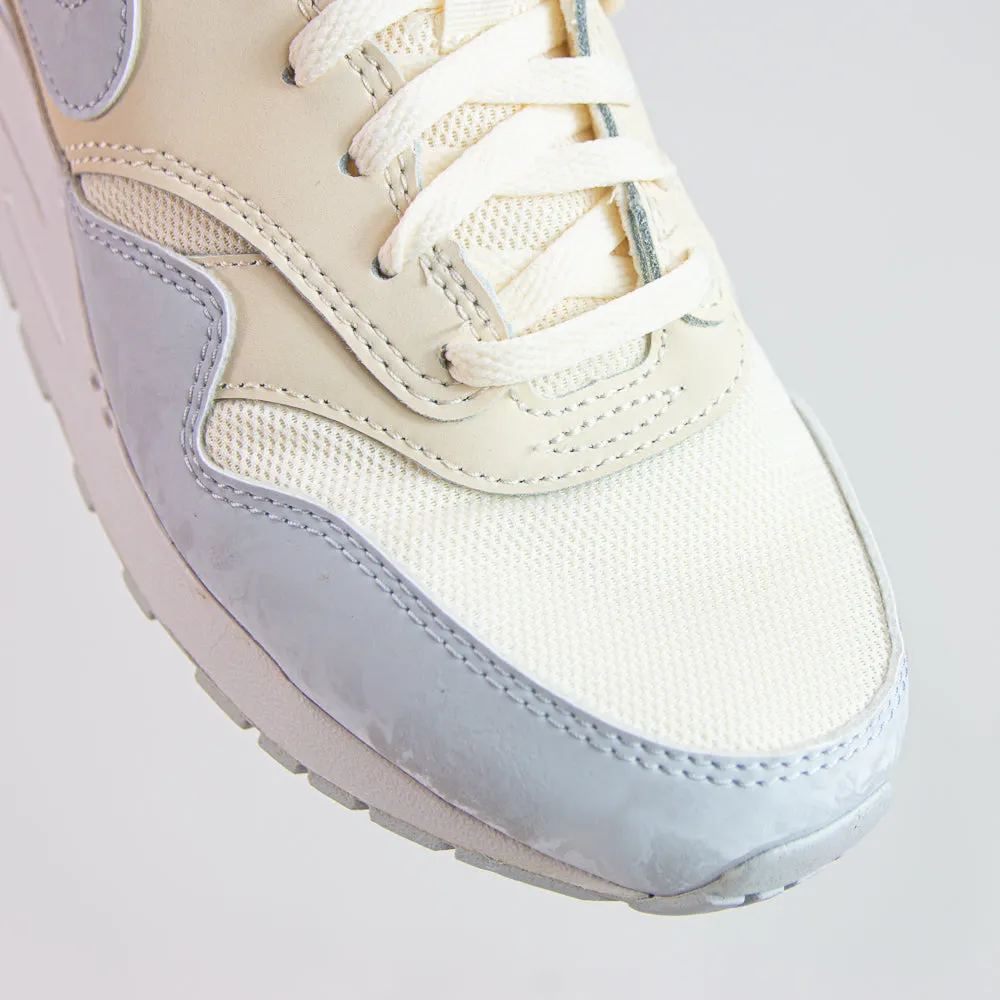 Air Max 1 (GS) (Pale Ivory/Football Grey)