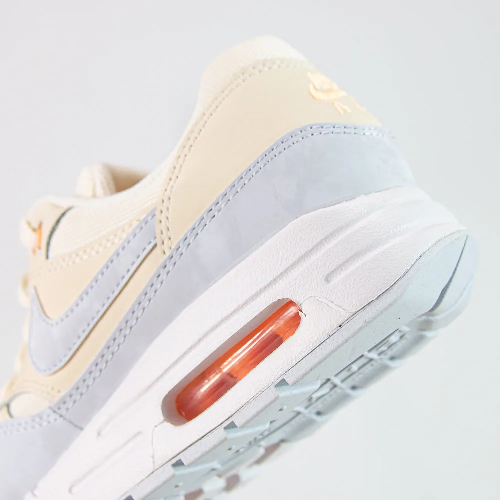 Air Max 1 (GS) (Pale Ivory/Football Grey)