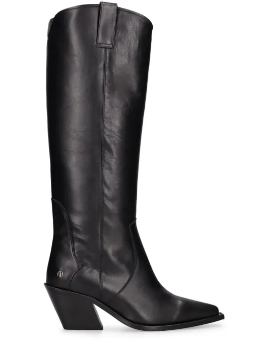 ANINE BING   70mm Tania leather tall boots 