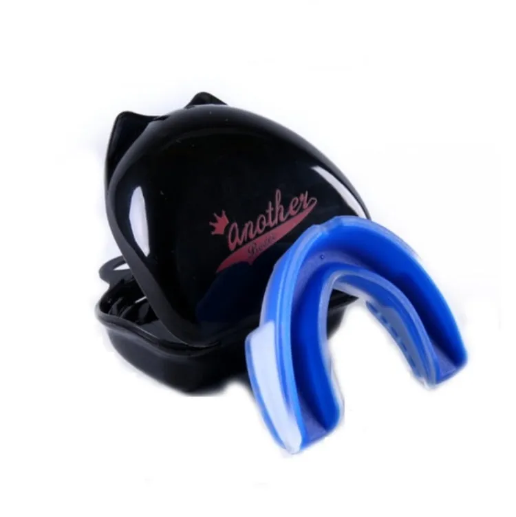 Anotherboxer Taekwondo Sanda Boxing Single-Sided Mouthguards, Size:S(Blue White)