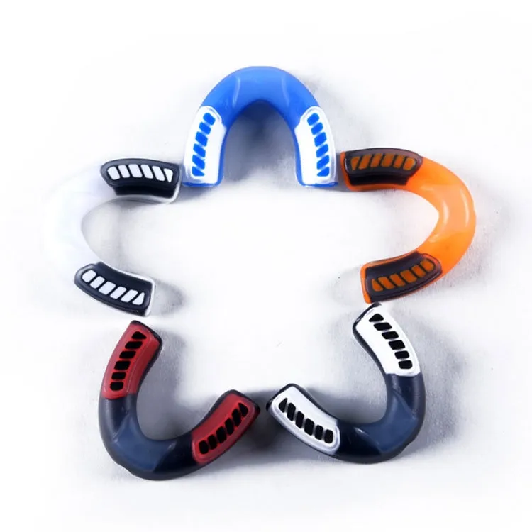 Anotherboxer Taekwondo Sanda Boxing Single-Sided Mouthguards, Size:S(Blue White)