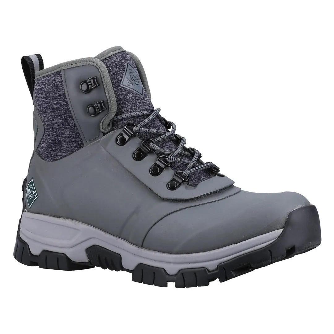 Apex Lace Up Short Boots - Grey by Muckboot