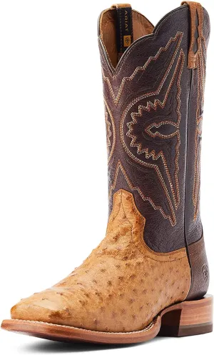 Ariat Men's Broncy Full Quill Ostrich Western Boot