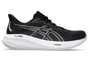 Asics gel cumulus 26 1012b599-002 black and white