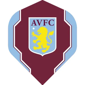 Aston Villa FC Dart Flights - 100 Micron - No2 - Std - AVFC - F4 - Geo Design