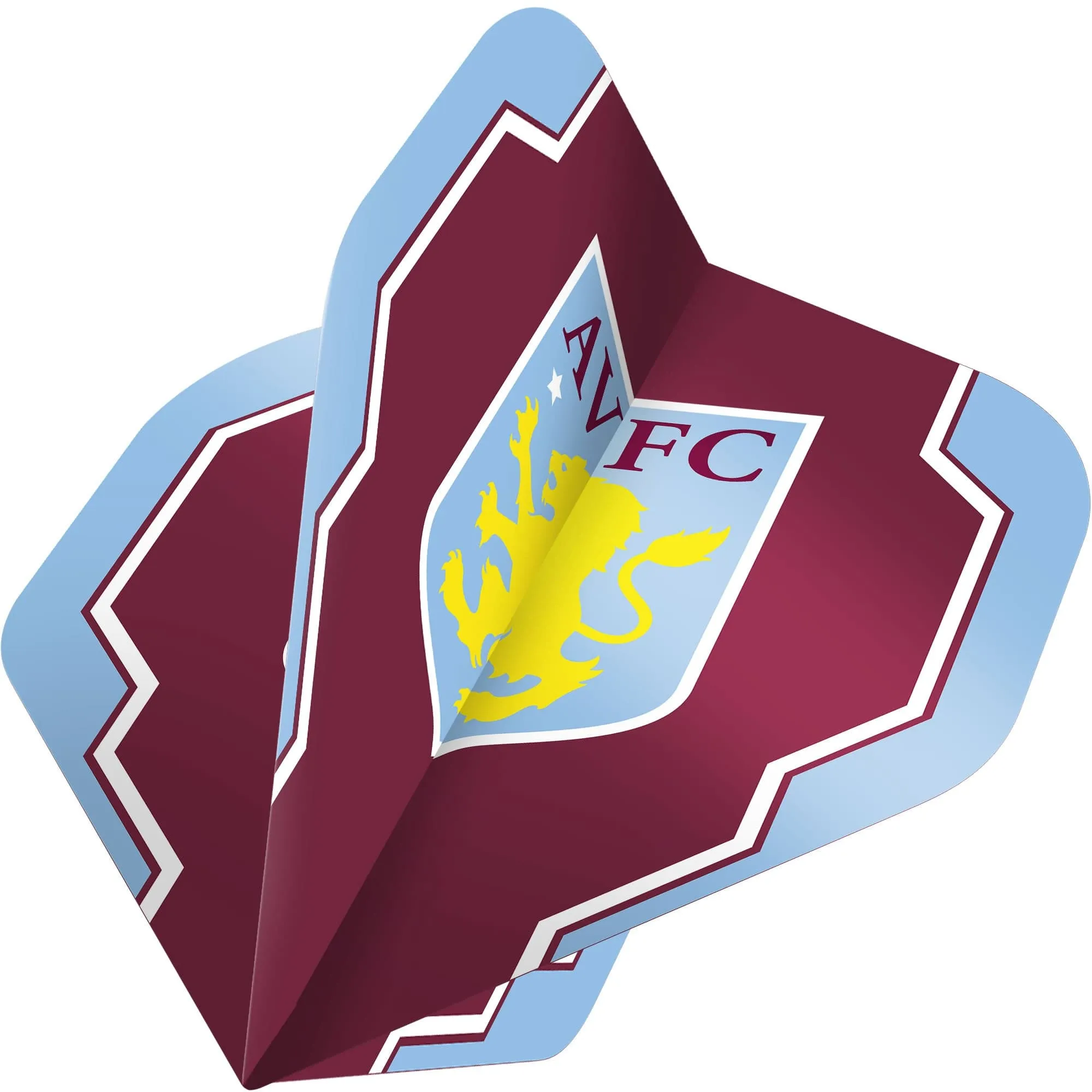 Aston Villa FC Dart Flights - 100 Micron - No2 - Std - AVFC - F4 - Geo Design