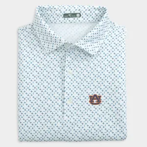 Auburn Star Printed Performance Polo