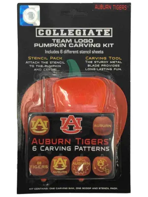 Auburn Tigers NCAA Topperscot Team Logo Halloween Pumpkin Carving Kit