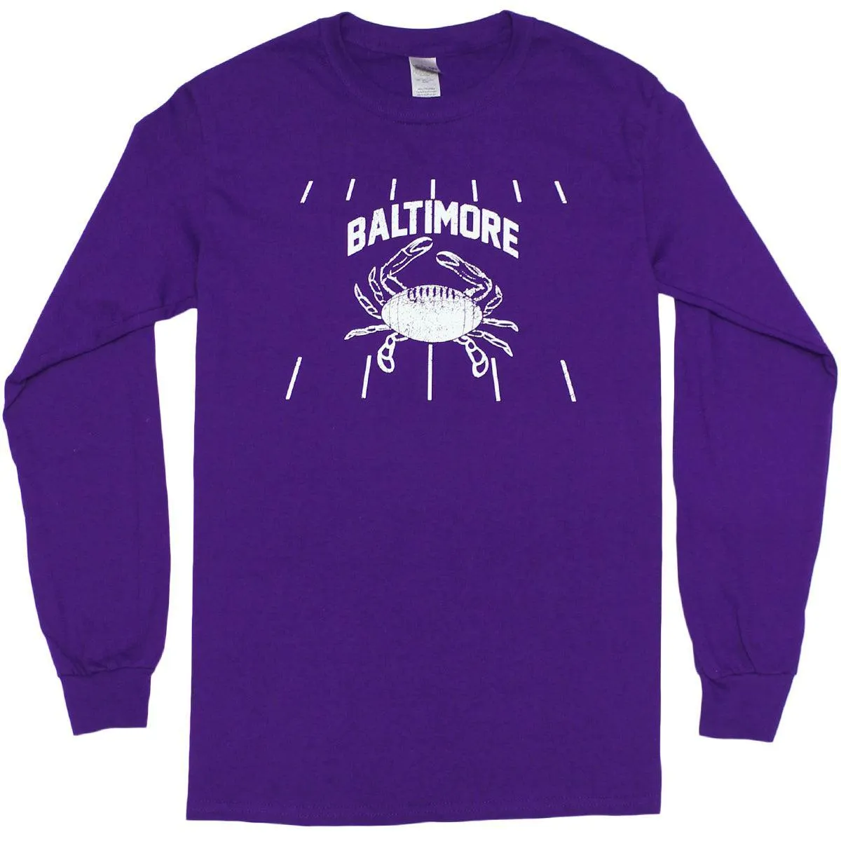 Baltimore Football Crab (Purple) / Long Sleeve Shirt