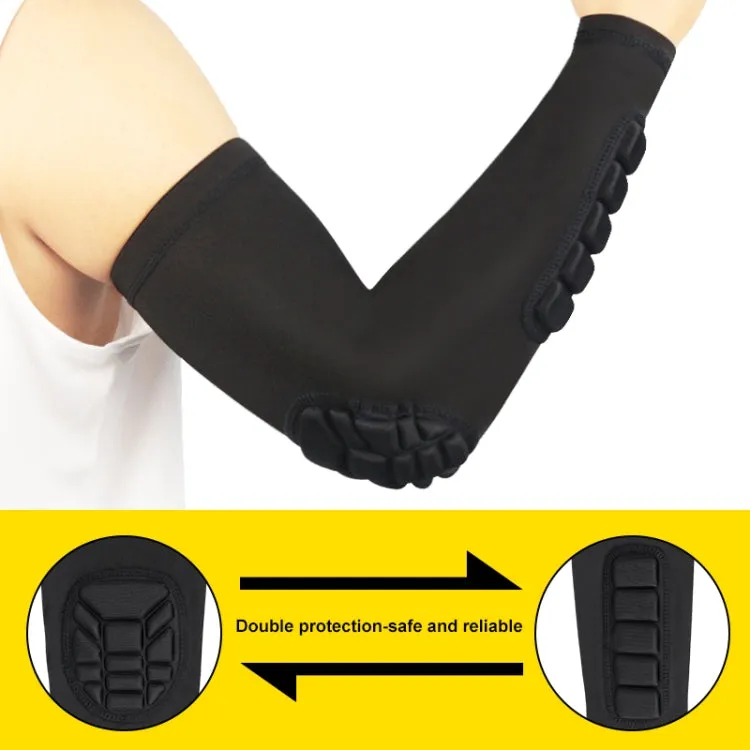 Basketball Sleeve Cellular Anti-collision Anti-slip Compression Elbow Protective Gear, Size:M(Black)