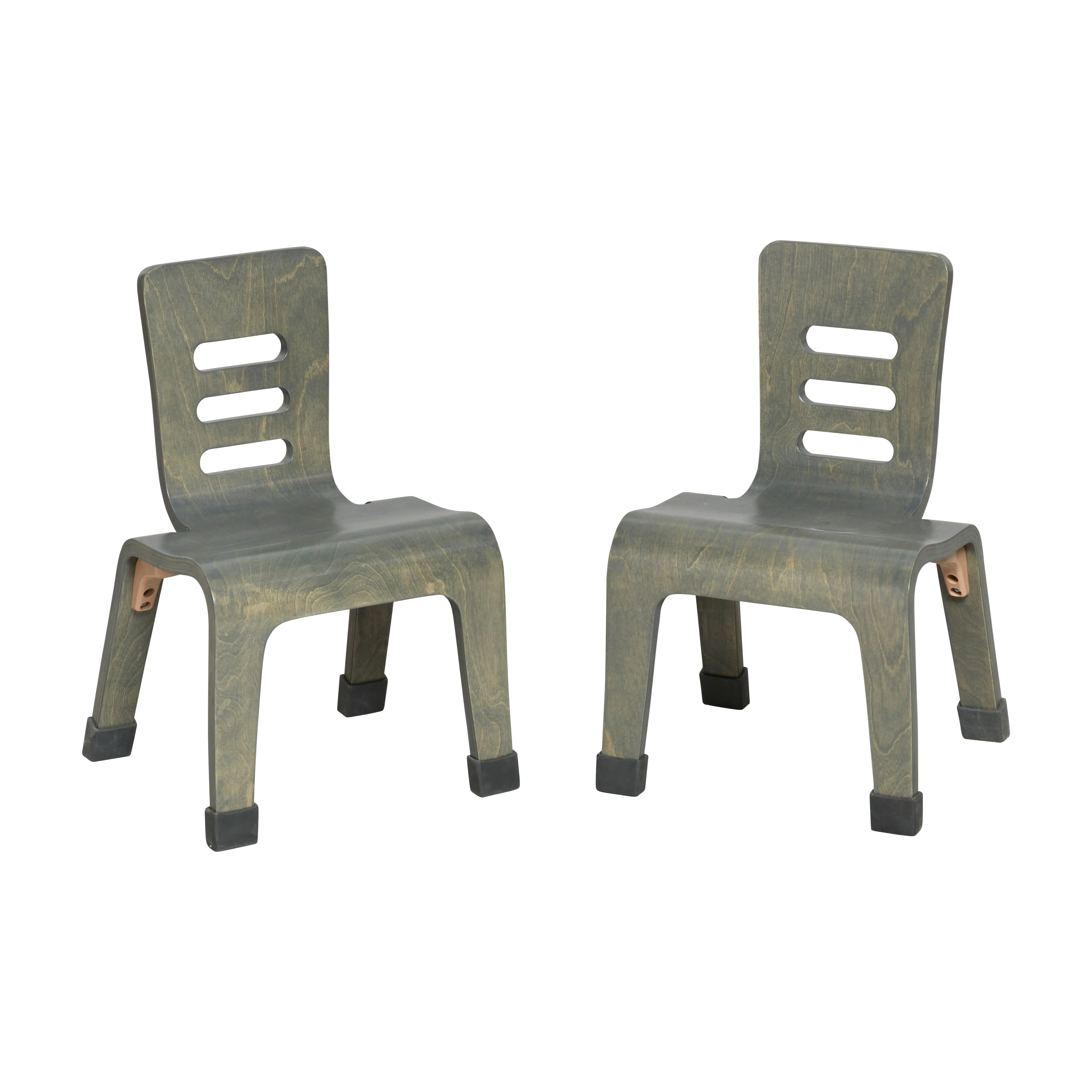 Bentwood Chair, 10in Seat Height, Stackable Seats, 2-Pack