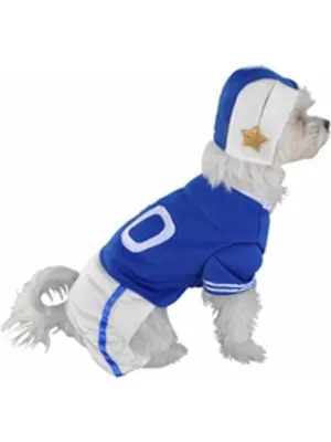 Blue Football Player Dog Costume