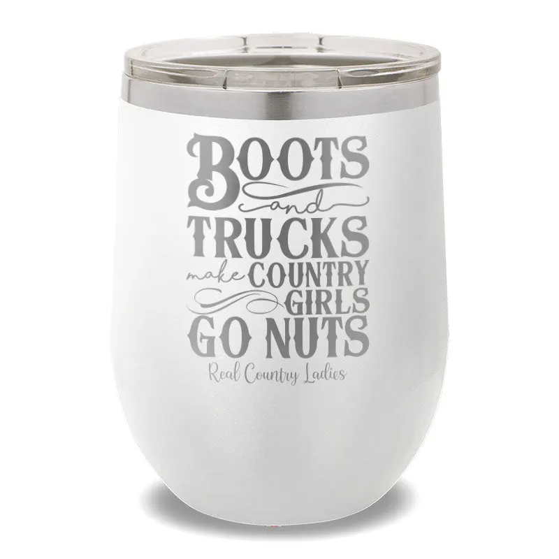 Boots And Trucks 12oz Stemless Wine Cup