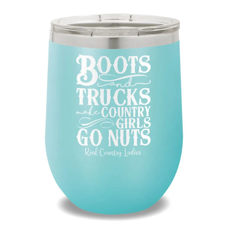 Boots And Trucks 12oz Stemless Wine Cup