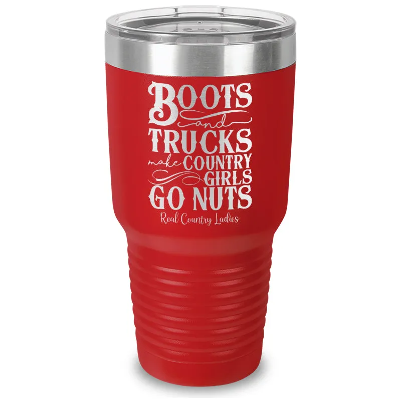 Boots And Trucks Laser Etched Tumbler