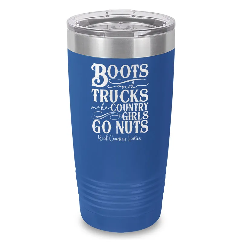 Boots And Trucks Laser Etched Tumbler