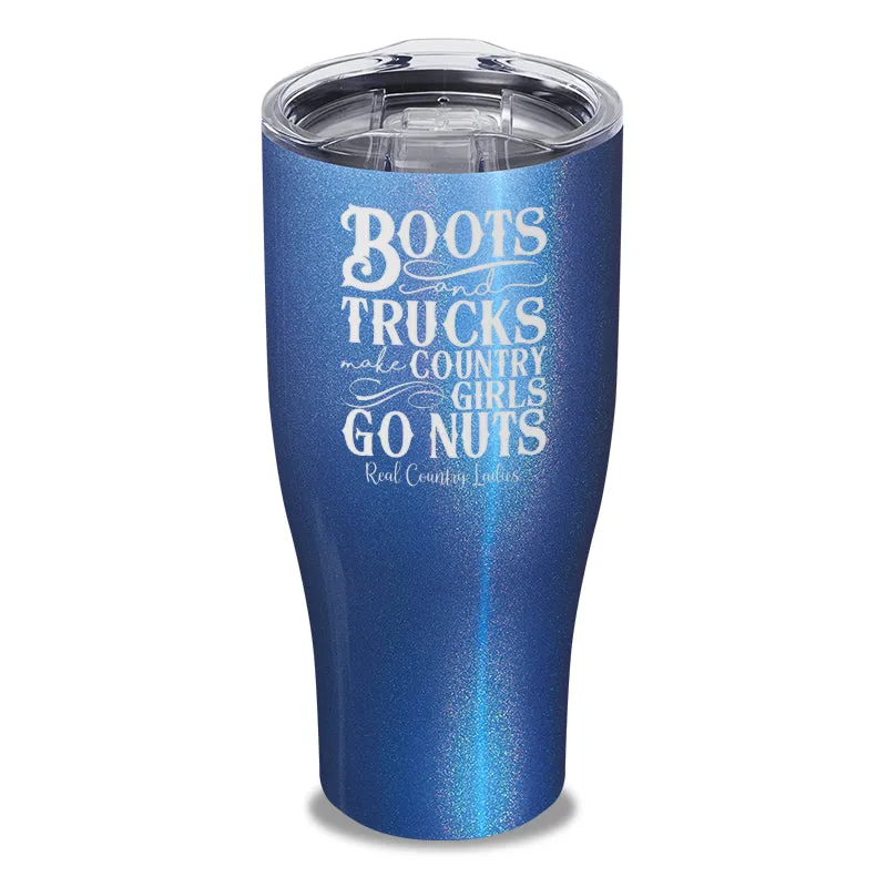 Boots And Trucks Laser Etched Tumbler