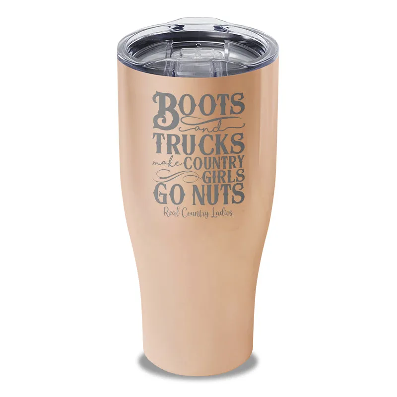 Boots And Trucks Laser Etched Tumbler