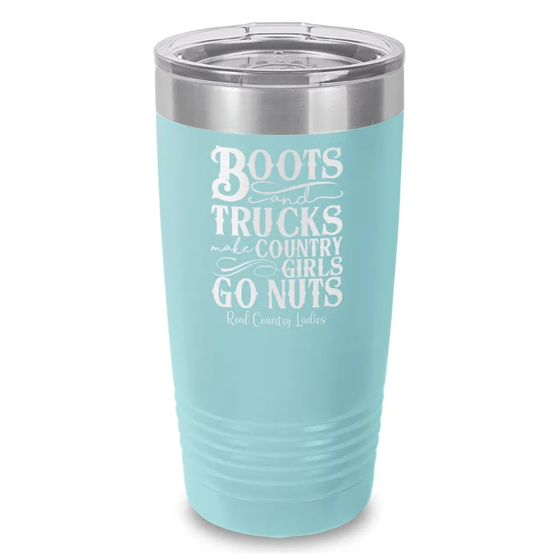 Boots And Trucks Laser Etched Tumbler