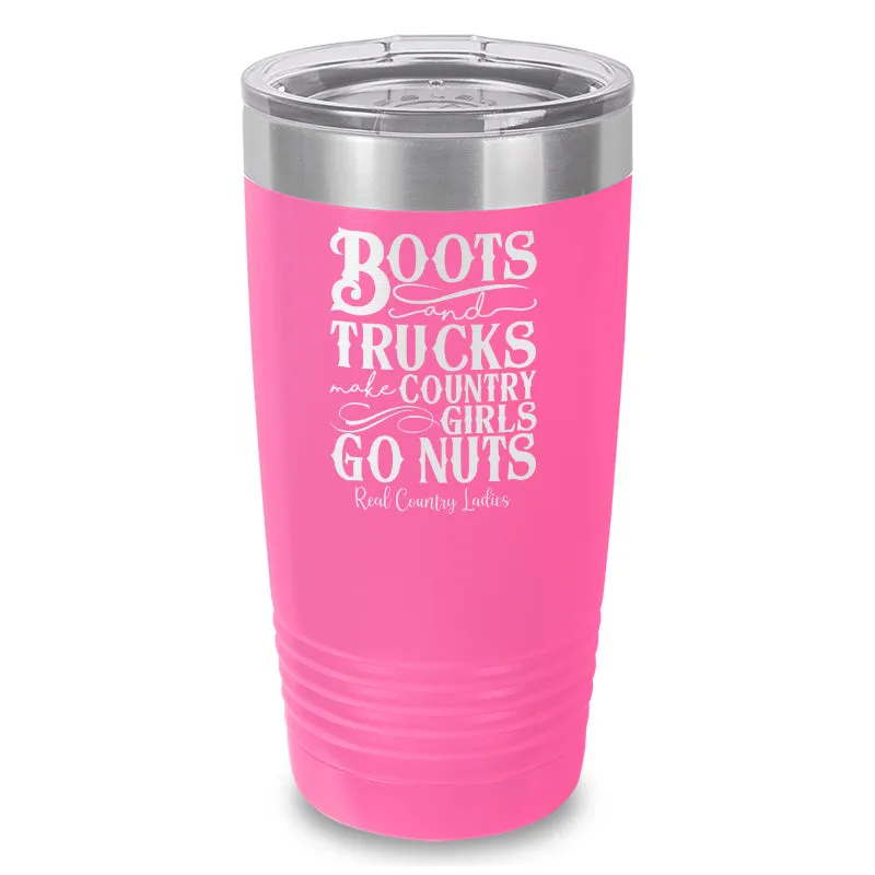 Boots And Trucks Laser Etched Tumbler