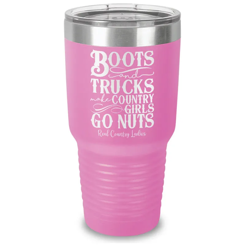 Boots And Trucks Laser Etched Tumbler