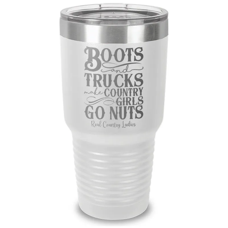 Boots And Trucks Laser Etched Tumbler