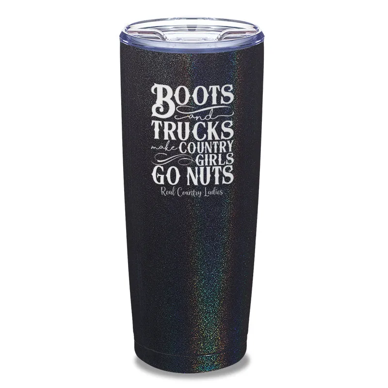 Boots And Trucks Laser Etched Tumbler