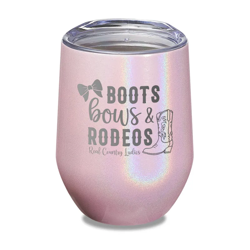 Boots Bows And Rodeos Laser Etched Tumbler