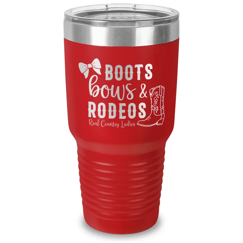 Boots Bows And Rodeos Laser Etched Tumbler