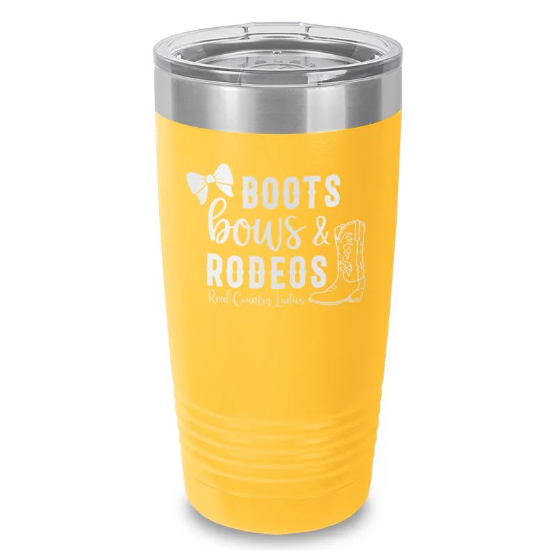 Boots Bows And Rodeos Laser Etched Tumbler